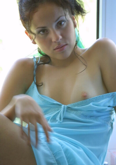 Giselle in Green dress from 18 Magazine