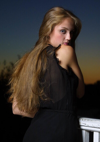 Helena in 18 Magazine set Green dress