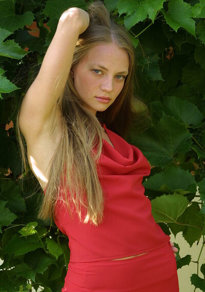 Marlena in Outside stairs from 18 Magazine