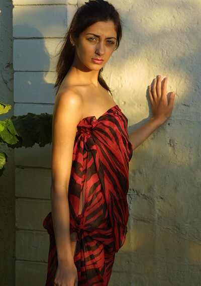 Patricia in Brick wall from 18 Magazine