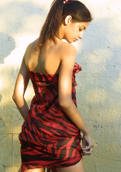 Patricia in Brick wall from 18 Magazine