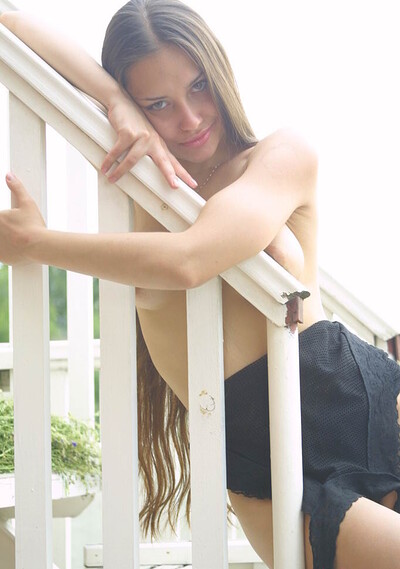 Rossana in Black blouse from 18 Magazine