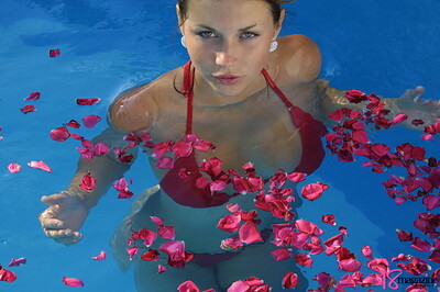Tamara in Pool from 18 Magazine