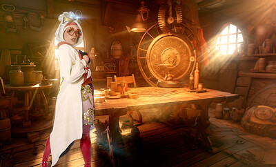 Katie Kush in Tears Of The Kingdom Purah from VR Cosplay X
