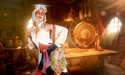 Katie Kush in Tears Of The Kingdom Purah from VR Cosplay X