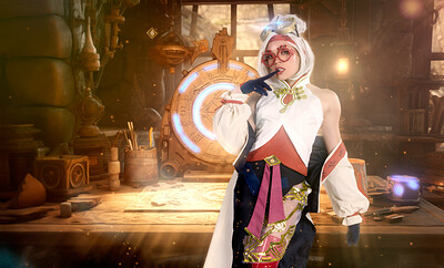 Katie Kush in Tears Of The Kingdom Purah from VR Cosplay X