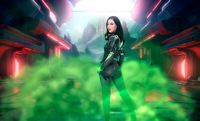 Raven Lane in Valorant Viper from VR Cosplay X