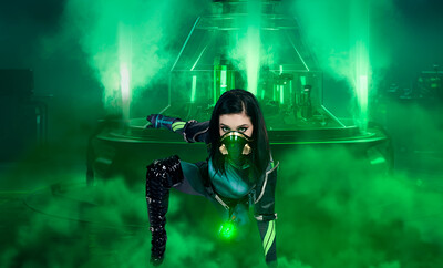 Raven Lane in Valorant Viper from VR Cosplay X