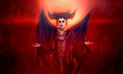 Anna Claire Clouds in Diablo IV Lilith from VR Cosplay X