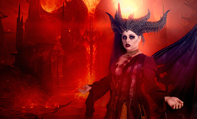 Anna Claire Clouds in Diablo IV Lilith from VR Cosplay X
