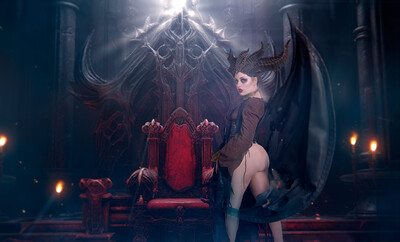 Anna Claire Clouds in Diablo IV Lilith from VR Cosplay X
