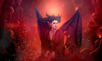 Anna Claire Clouds in Diablo IV Lilith from VR Cosplay X
