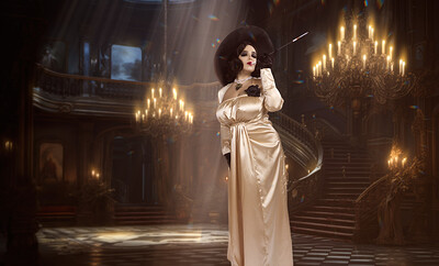 Natasha Nice in Resident Evil Village Lady Dimitrescu from VR Cosplay X