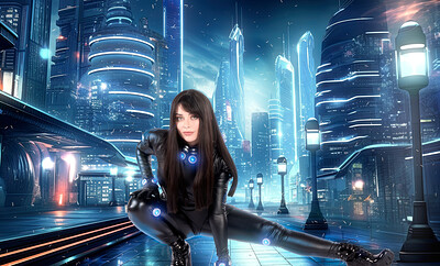 Jewelz Blu in GANTZ from VR Cosplay X