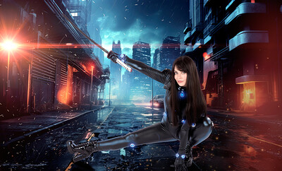 Jewelz Blu in GANTZ from VR Cosplay X