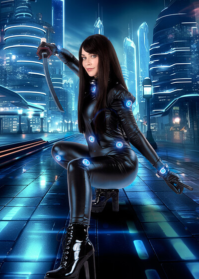 Jewelz Blu in GANTZ from VR Cosplay X