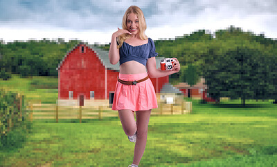 Kallie Taylor in Stardew Valley Haley from VR Cosplay X