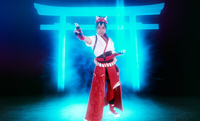 Kimmy Kim in Overwatch 2 Kiriko from VR Cosplay X