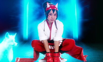 Kimmy Kim in Overwatch 2 Kiriko from VR Cosplay X