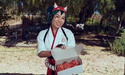 Kimmy Kim in Overwatch 2 Kiriko from VR Cosplay X