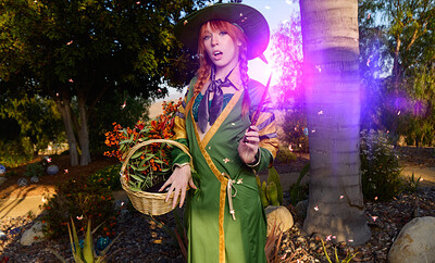 Madi Collins in Hogwarts Legacy Professor Garlick A XXX Parody from VR Cosplay X