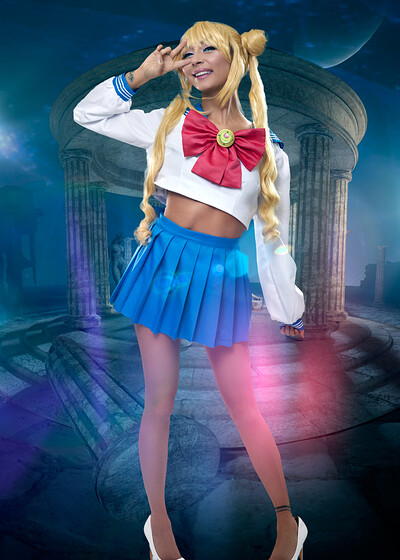 Chloe Temple in Sailor Moon from VR Cosplay X