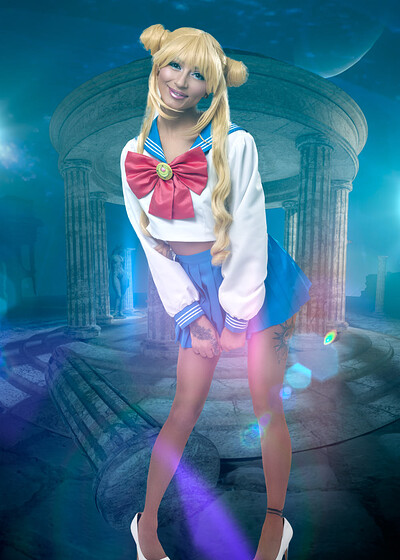 Chloe Temple in Sailor Moon from VR Cosplay X