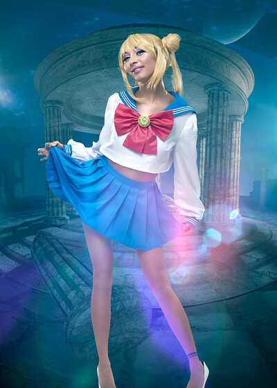 Chloe Temple in Sailor Moon from VR Cosplay X