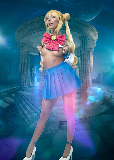 Chloe Temple in Sailor Moon from VR Cosplay X