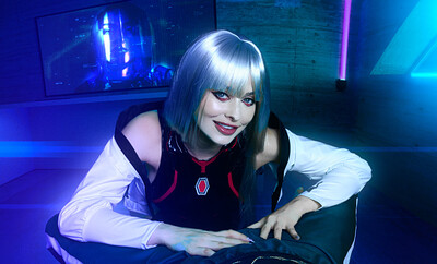 Jewelz Blu in Cyberpunk Edgerunners from VR Cosplay X