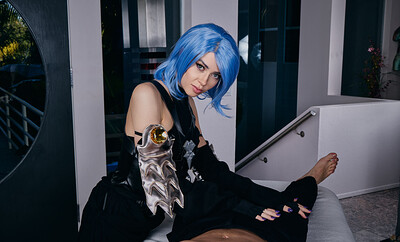 Alexa Nova in Kingdom Hearts III Aqua from VR Cosplay X