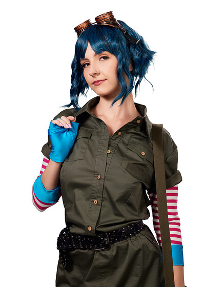 Serena Hill in Scott Pilgrim Vs The World Ramona Flowers from VR Cosplay X