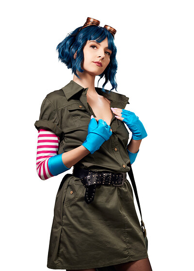 Serena Hill in Scott Pilgrim Vs The World Ramona Flowers from VR Cosplay X