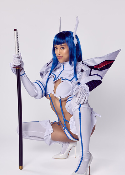 Alexia Anders in Kill La Kill Satsuki Kiryuin from VR Cosplay X
