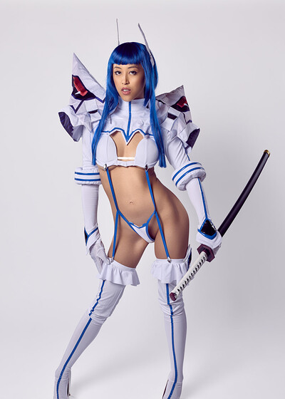 Alexia Anders in Kill La Kill Satsuki Kiryuin from VR Cosplay X