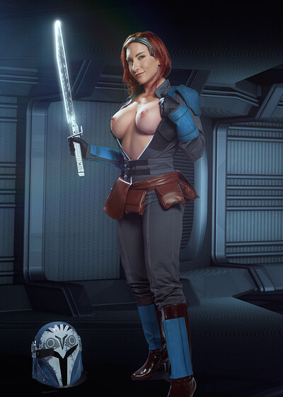 Sophia Locke in The Mandalorian Bo Katan from VR Cosplay X