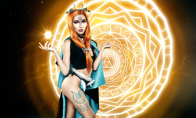 Maya Woulfe in Twilight Princess Midna from VR Cosplay X