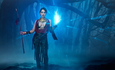 Valentina Nappi in Dragon Age Morrigan from VR Cosplay X