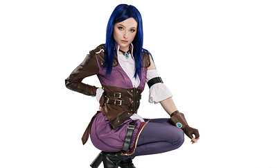 Ailee Anne in League of Legends Caitlyn from VR Cosplay X