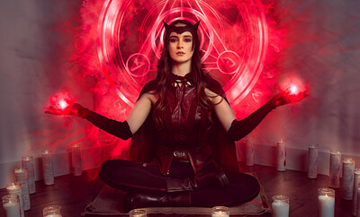 Hazel Moore in Multiverse Of Madness Scarlet Witch from VR Cosplay X