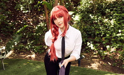 Jewelz Blu in Chainsaw Man Makima from VR Cosplay X