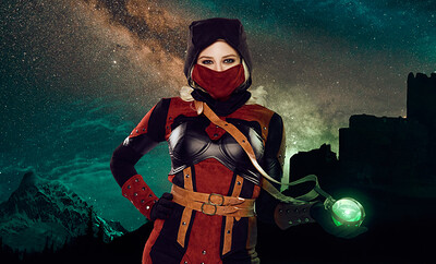 Aubree Valentine in The Elder Scrolls V Astrid from VR Cosplay X