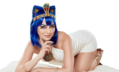 Jewelz Blu in Animal Crossing Ankha from VR Cosplay X
