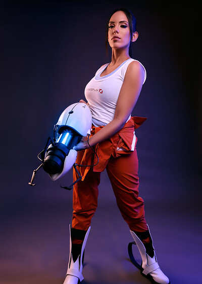 Katrina Moreno in Portal Chell from VR Cosplay X