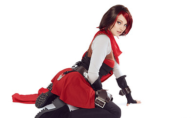 Maddy May in RWBY Ruby Rose from VR Cosplay X