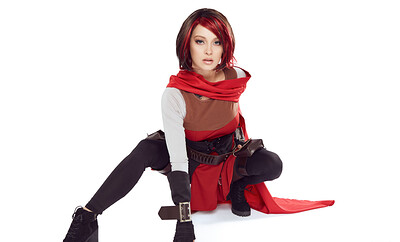 Maddy May in RWBY Ruby Rose from VR Cosplay X