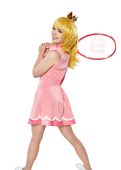 Lilly Bell in Mario Tennis Aces Princess Peach from VR Cosplay X