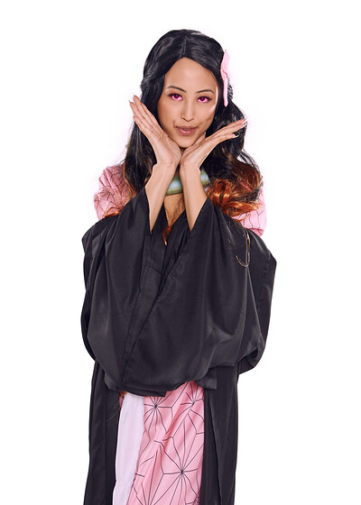 Alexia Anders in Demon Slayer Nezuko Kamado from VR Cosplay X