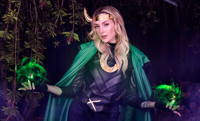 Charlotte Sins in Lady Loki from VR Cosplay X