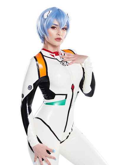 Jewelz Blu in Rei Ayanami from VR Cosplay X